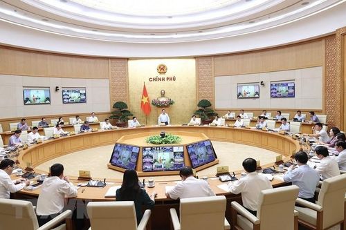 Hình ảnh Thủ tướng chủ trì hội nghị Chính phủ với các địa phương