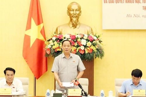 Phó Chủ tịch Quốc hội, Thượng tướng Trần Quang Phương làm việc với TP. Hà Nội về tiếp công dân, giải quyết khiếu nại, tố cáo