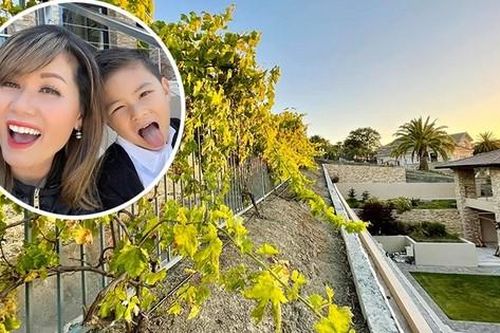 Vợ cũ Đan Trường khoe vườn nho quanh biệt thự 1.500 m2 nhưng thứ khác mới khiến người xem 'phát sốt'