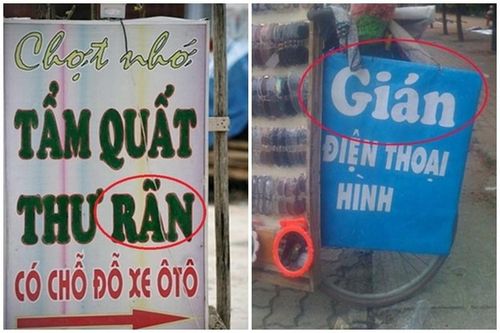 Những biển quảng cáo khiến các 'thánh soi' chính tả phải tăng xông