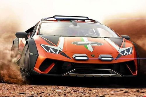 Lamborghini Huracan Sterrato bản off-road bị 'tóm sống' khi chạy thử