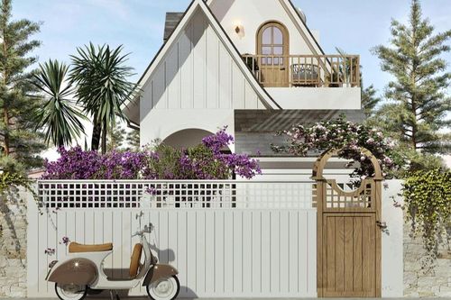 Ngôi nhà trên thảo nguyên, mang hơi thở lãng mạn với sắc trắng tinh khôi