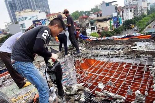 Quận Cầu Giấy (Hà Nội) cưỡng chế công trình xây dựng sai phép
