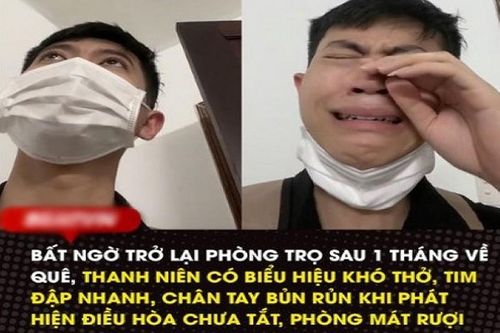 Về quê quên tắt điều hòa, chàng trai về phòng trọ đẫm nước mắt