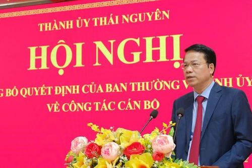 Ông Dương Văn Lượng giữ chức Bí thư Thành ủy Thái Nguyên