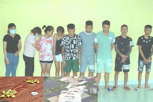 8 đối tượng tụ tập 'bay lắc' trong nhà nghỉ