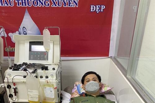 Chiến sĩ công an kịp thời hiến máu cứu người