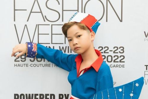 Mẫu nhí Phong Thiên gây ấn tượng trên sàn Thailand Fashion Week 2022