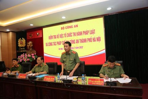 Công an Hà Nội: Thực hiện hiệu quả công tác tổ chức thi hành pháp luật và pháp chế