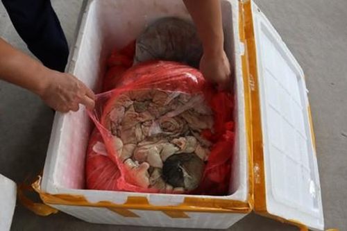 Hơn 1 tạ nội tạng lợn bốc mùi hôi thối 'suýt' lên mâm cơm