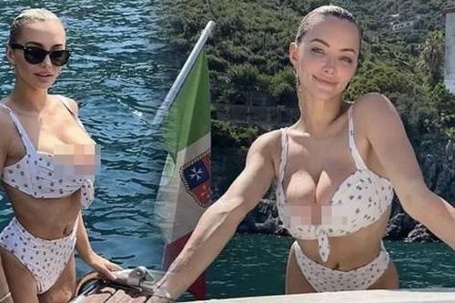 Người mẫu Playboy khoe vòng một siêu 'bốc lửa'