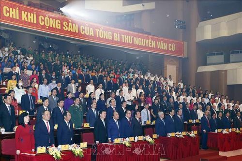 Trang trọng Lễ kỷ niệm 110 năm ngày sinh Tổng Bí thư Nguyễn Văn Cừ