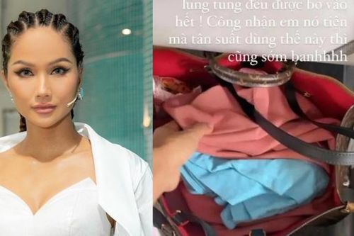 H'Hen Niê dùng đồ hiệu 'như phá'