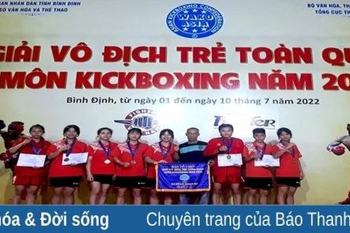 VĐV Thanh Hóa thi đấu thành công tại Giải vô địch kick-boxing trẻ toàn quốc 2022
