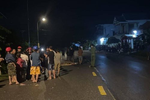Xe ôtô tải rời khỏi hiện trường trong vụ tai nạn khiến 1 người tử vong