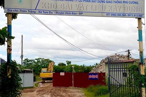 Hải Phòng: Cố tình 'ôm đất' làm bãi tập kết vật liệu xây dựng?