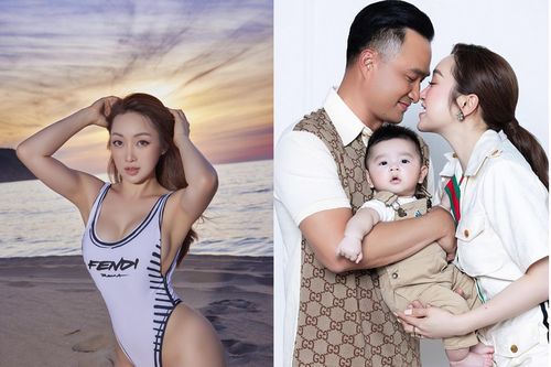 Vợ diễn viên Chi Bảo khoe dáng nuột nà, giảm 15 cân sau sinh