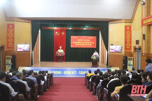 Tập huấn kiến thức pháp luật về hòa giải cơ sở tại huyện Lang Chánh