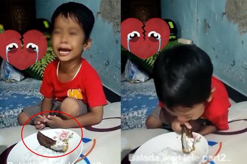 Cậu bé vật vã khóc khi mẹ chiên cá cưng để ăn cơm, hành động sau còn bất ngờ hơn