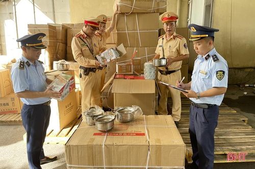 Hà Tĩnh: Xử phạt 17,5 triệu đồng một trường hợp vận chuyển hàng hóa không rõ nguồn gốc
