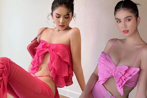Ngọc Trinh hóa cô gái Gen Z, phủ đồ hồng từ đầu đến chân