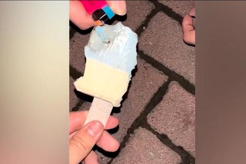 Cận cảnh kem đốt không tan gây lo ngại ở Trung Quốc