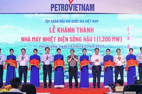 Thủ tướng cắt băng khánh thành nhà máy nhiệt điện Sông Hậu 1
