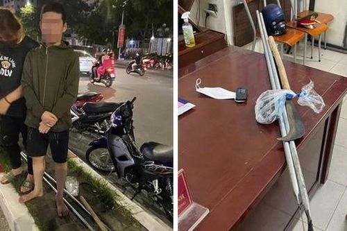 Thiếu nữ 16 tuổi chở theo 2 bạn nam cầm 'phóng lợn' đi diễu phố
