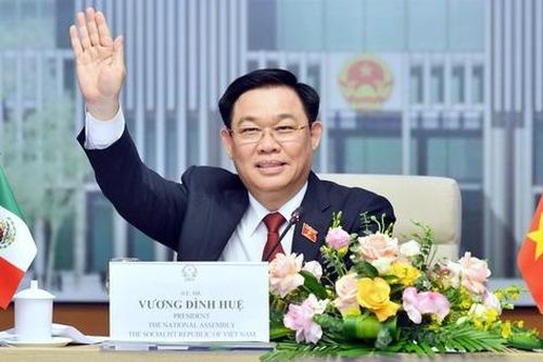 Chủ tịch Quốc hội Vương Đình Huệ hội đàm trực tuyến với Chủ tịch Thượng viện Mexico