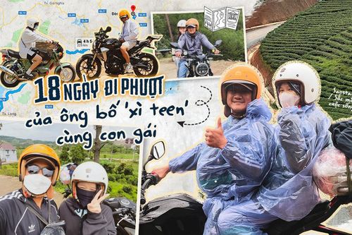 18 ngày đi phượt của ông bố 'xì-tin' cùng con gái