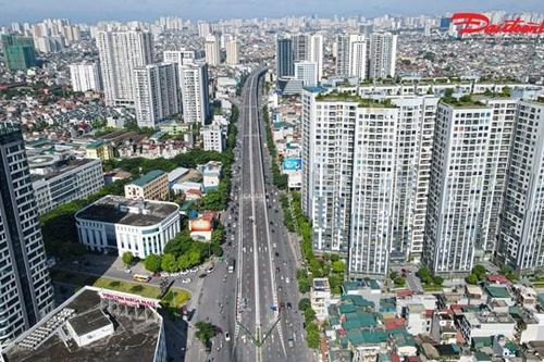 Hà Nội: Rõ hình hài tuyến đường vành đai 2 sau khi hợp long nhịp dầm cuối của dự án
