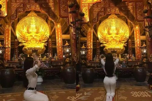 Mặc đồ ngắn cũn ở nơi đền chùa linh thiêng, các hot girl 9X gây tranh cãi dữ dội