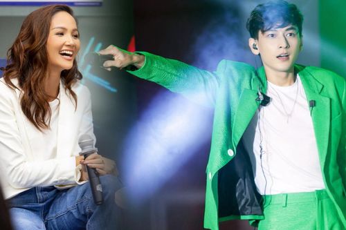 H'Hen Niê 'cứng người' khi được Isaac đưa mic hát hò trên sân khấu