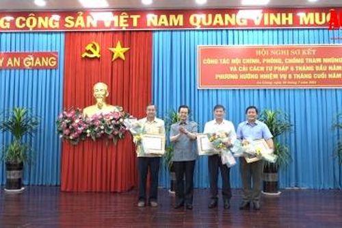 An Giang tăng cường công tác nội chính, phòng, chống tham nhũng, tiêu cực và cải cách tư pháp