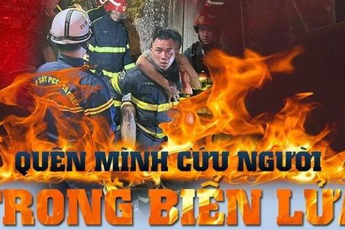 Quên mình cứu người trong biển lửa