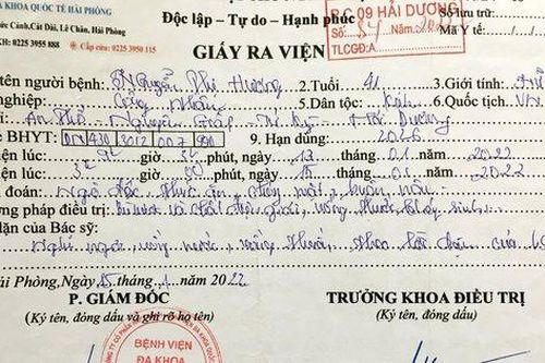 Nữ công nhân Hải Dương làm giả giấy ra viện để hưởng bảo hiểm xã hội