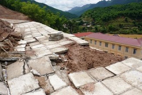Dự án gần 37 tỷ vừa bàn giao đã hư hỏng: Nhà thầu trúng nhiều dự án tại địa phương