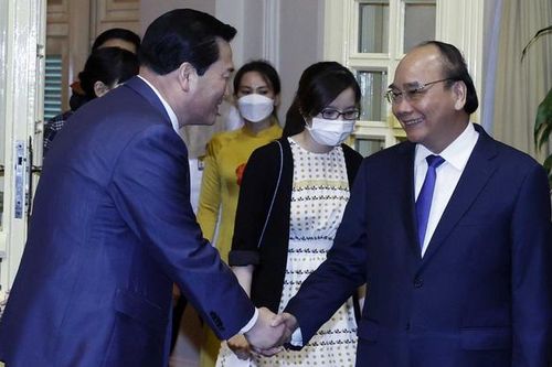 Chủ tịch nước Nguyễn Xuân Phúc tiếp Hiệp hội Giao lưu kinh tế văn hóa Hàn - Việt