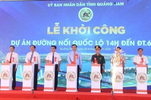 Quảng Nam: Khởi công công trình dự án đường nối quốc lộ 14H đến ĐT.609C