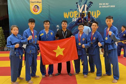 Đoàn Việt Nam giành 3 HCV tại giải Vô địch thế giới Vovinam - Việt Võ Đạo lần thứ 6