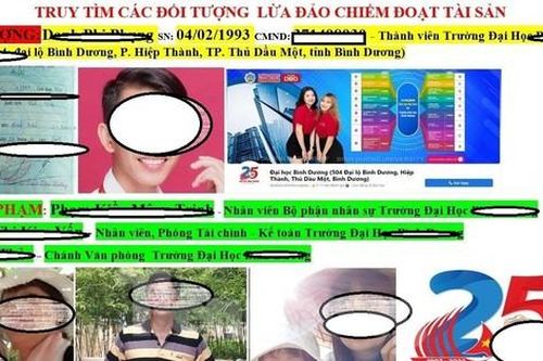 Nhiều cán bộ trường đại học ở Bình Dương cầu cứu công an vì bị vu khống trên mạng xã hội