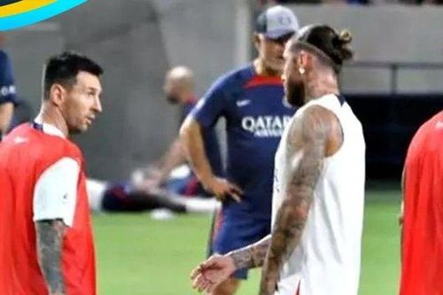 Quen chân 'gạt giò', Ramos phải ôm ấp Messi để giảng hòa