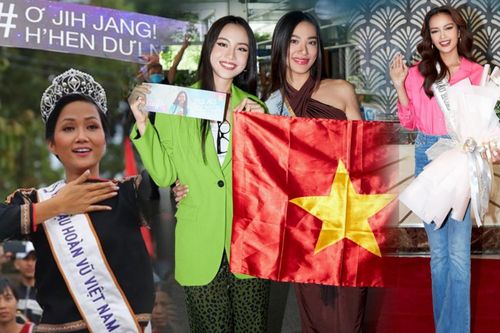 Trang phục 'về quê' của các nàng hậu Việt: Ngọc Châu ghi điểm, Thùy Tiên lộng lẫy tại sân bay