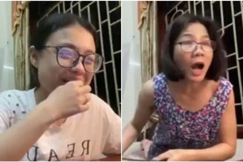 Cùng con gái tra cứu điểm thi đại học, người mẹ có biểu cảm khiến dân mạng cười ngất