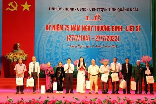 Quảng Ngãi tổ chức các hoạt động tri ân nhân Ngày Thương binh-Liệt sĩ