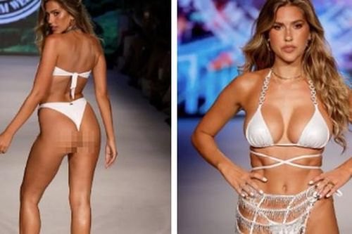 Mẫu nội y Kara Del Toro diễn bikini, phô body tròn đầy 'bỏng mắt'