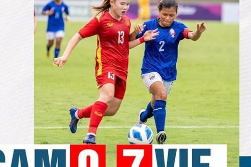 U18 nữ Việt Nam thắng đậm 7-0 tại giải U18 nữ Đông Nam Á 2022