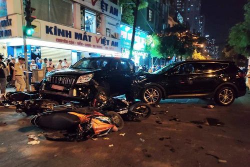 Tài xế ô tô gây tai nạn liên hoàn ở Hà Đông không sử dụng rượu bia, ma túy
