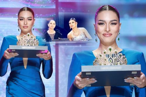 Hoa hậu Hoàn vũ Thái Lan 'xổ mỡ, xả cơ' khoe sắc sáng bừng: Nên thi quốc tế tiếp?