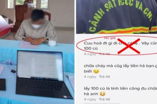 Xử phạt người đăng video trên TikTok vu khống cảnh sát PCCC nhận 100 triệu đồng